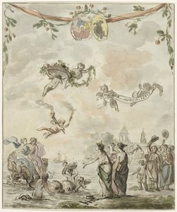 Allégorie de la visite du prince et de la princesse à Amsterdam, 1768 - Anonymous