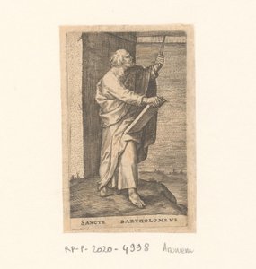 Apôtre Barthélemy, Sancte Bartholomeus (titre sur l