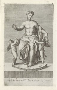 Groupe de sculptures avec Vénus entre Éros et Antéros - Anonymous