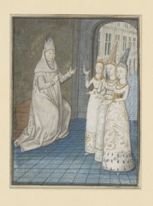 Boccace reçoit trois femmes (Les mésaventures des hommes et femmes nobles) - Anonymous