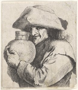 Paysanne avec une cruche dans les mains - Anonymous