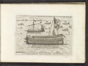 Bucintoro et autres navires à Venise - Anonymous