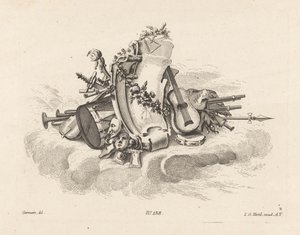 Cartouche avec instruments de musique - Anonymous