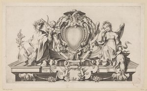 Cartouche pour le blason d