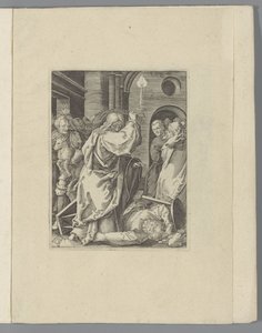 Christ chasse les changeurs du temple (La petite Passion) - Anonymous