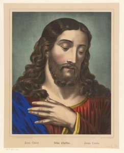 Christ avec la main sur la poitrine