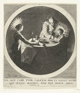 La Sainte Famille à table - Anonymous