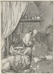 Saint Jérôme dans son étude