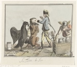 Le Lion néerlandais est tondu, 1787 - Anonymous