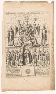 Saint Nicolas entouré de papes