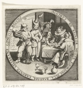 Le mois de février, Mardi Gras, vers 1600 - Anonymous