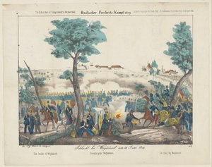 La bataille de Waghäusel, 1849 - Anonymous