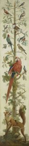 Représentation décorative avec plantes et animaux - Anonymous