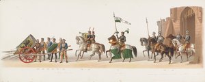Défilé de Delft de 1873 (dixième planche) (Défilé en costume tenu par les membres du corps étudiant de Delft le 8 juillet 1873, représentant l