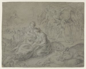 Diane et ses nymphes après la chasse - Anonymous