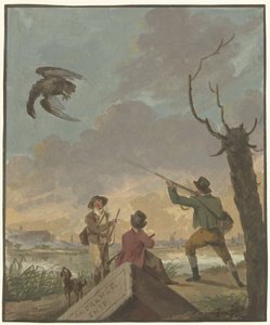 Un aigle abattu un jour avant la Révolution - Anonymous