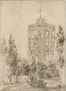 Tour de guet dans une forêt