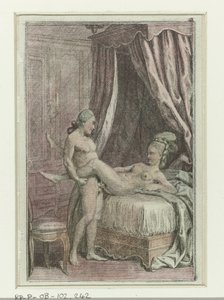 Série érotique avec des couples au lit