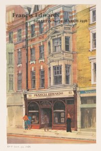 Vitrine de la librairie Francis Edwards à Londres - Anonymous
