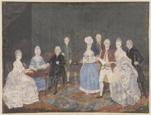 Groupe familial de neuf personnes - Anonymous