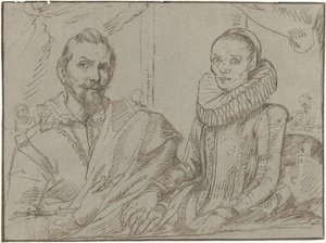 Frans Snijders et sa femme Margaretha de Vos