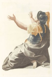 Figure féminine casquée - Anonymous
