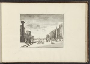Vue sur la Piazza di Spagna à Naples - Anonymous