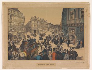 Vue du Boulevard des Italiens à Paris - Anonymous