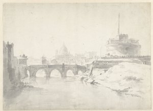 Vue sur le château Saint-Ange à Rome