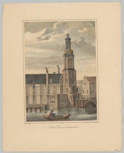 Vue de la tour de la Monnaie à Amsterdam - Anonymous
