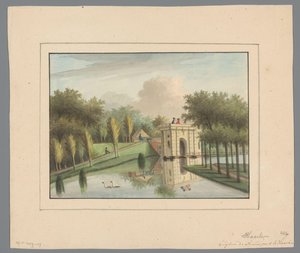 Vue sur la Nieuwpoort à Haarlem - Anonymous