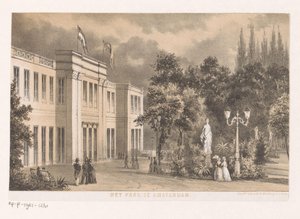 Vue de la salle du parc dans le Wertheimerpark - Anonymous