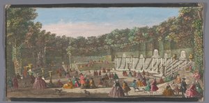 Vue de la Salle de Bal dans le Jardin de Versailles - Anonymous