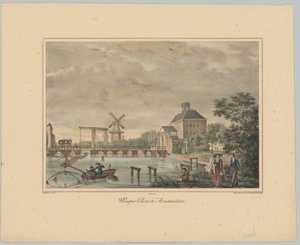 Vue sur la porte de Weesperpoort à Amsterdam (série: Vues des six principales portes de la ville d