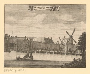 Vue de la Weteringpoort à Amsterdam - Anonymous