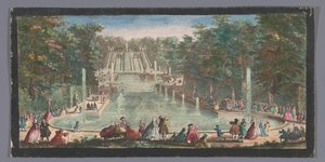 Vue des cascades du jardin du Château de Saint-Cloud - Anonymous