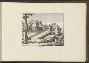 Vue sur la ruine de M. Curty (Paleizen en monumenten in Venetië, Livorno, Napels en Rome)