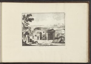 Vue sur les ruines du Mausolée d