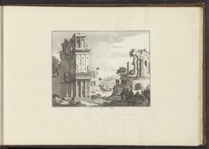 Vue de la ruine du Septizonium à Rome (série: Palais et monuments à Venise, Livourne, Naples et Rome)