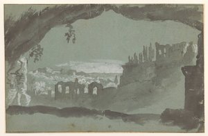 Vue des ruines du palais sur le Palatin - Anonymous