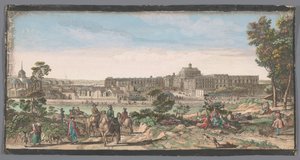 Vue de la ville et du Palais de Versailles - Anonymous