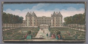 Vue sur le jardin et le Château de Saint-Maur - Anonymous
