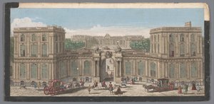 Vue sur la façade d