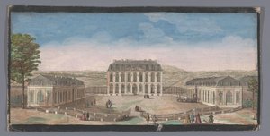 Vue de la façade du Château de Belle-Vue à Meudon