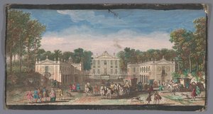 Vue de la façade du Château de Marly - Anonymous