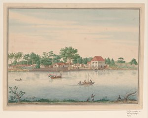 Vue sur une maison de ferry près de la 