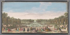 Vue du Bassin de Latone dans le jardin de Versailles - Anonymous