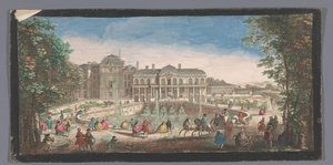 Vue du Château de Saint-Cloud depuis le Chemin de Versailles - Anonymous