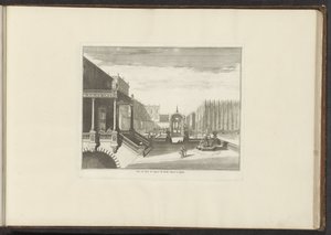 Vue sur le Palais Royal et les jardins royaux à Naples - Anonymous