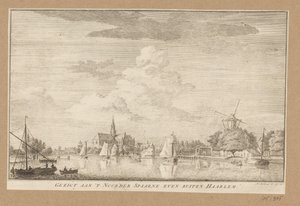 Vue sur le Noorder Spaarne près de Haarlem - Anonymous